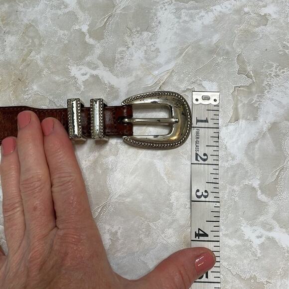 Vintage western cowgirl style leather belt - Picture 3 of 5